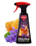 ECO žehlička ve spreji® VIOLETS IN HONEY na vyrovnání skladů a záhybů na oblečení