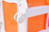 QUATRO čtyřpatrový regál, se 4 boxy a kolečky