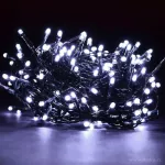 13 m LED světelný řetěz, 200 diod, 8 programů + memory funkce, studené bílé světlo