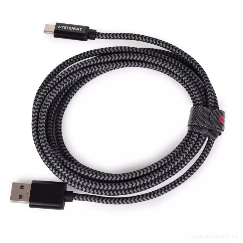 2 metrový rychlonabíjecí kabel USB-C/USB-A 2.0 AluCore