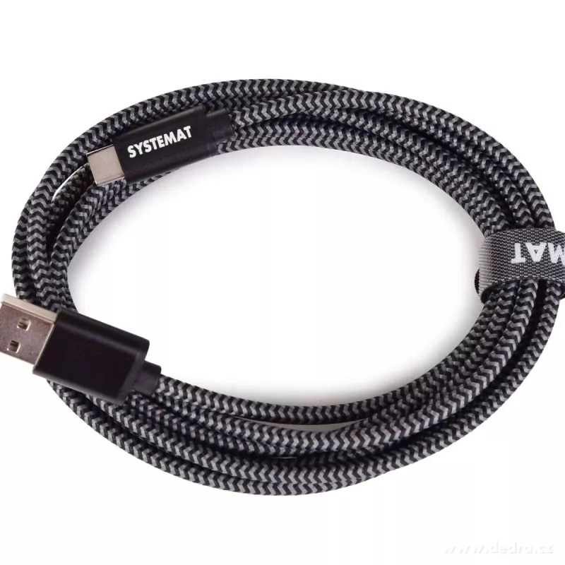 3 metrový rychlonabíjecí kabel USB-C/USB-A 2.0 AluCore