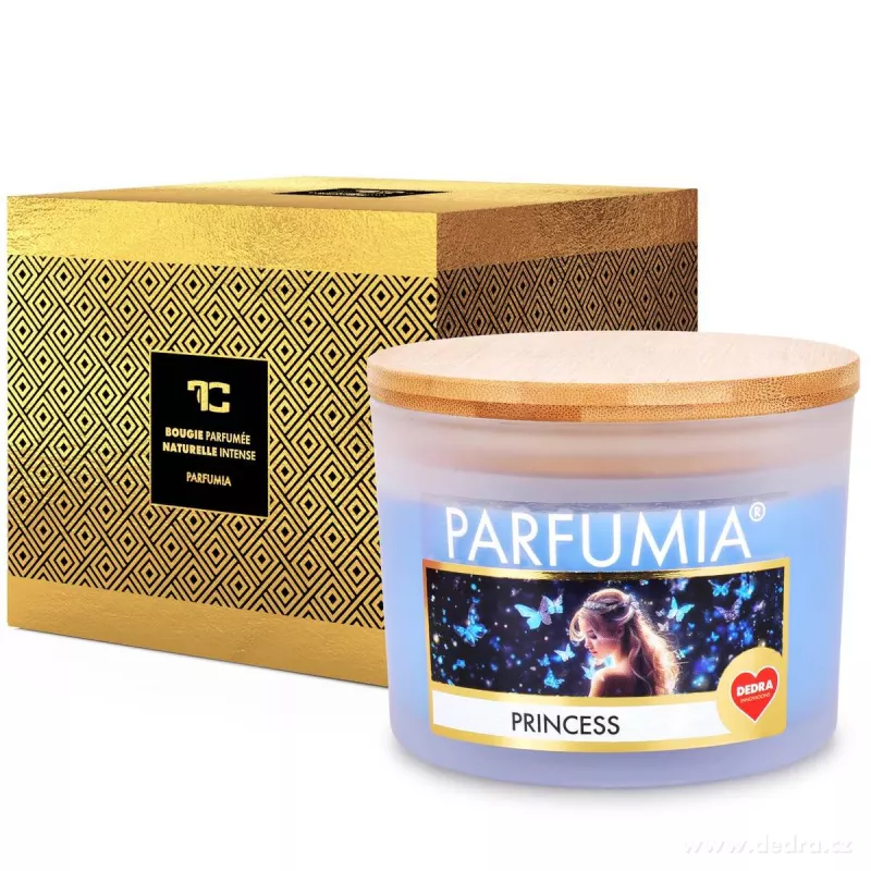 400 ml sójová vonná eko-svíce, 2 knoty, PRINCESS, PARFUMIA®