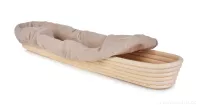44 cm DŘEVĚNÁ OŠATKA na bagetu, s látkovým potahem