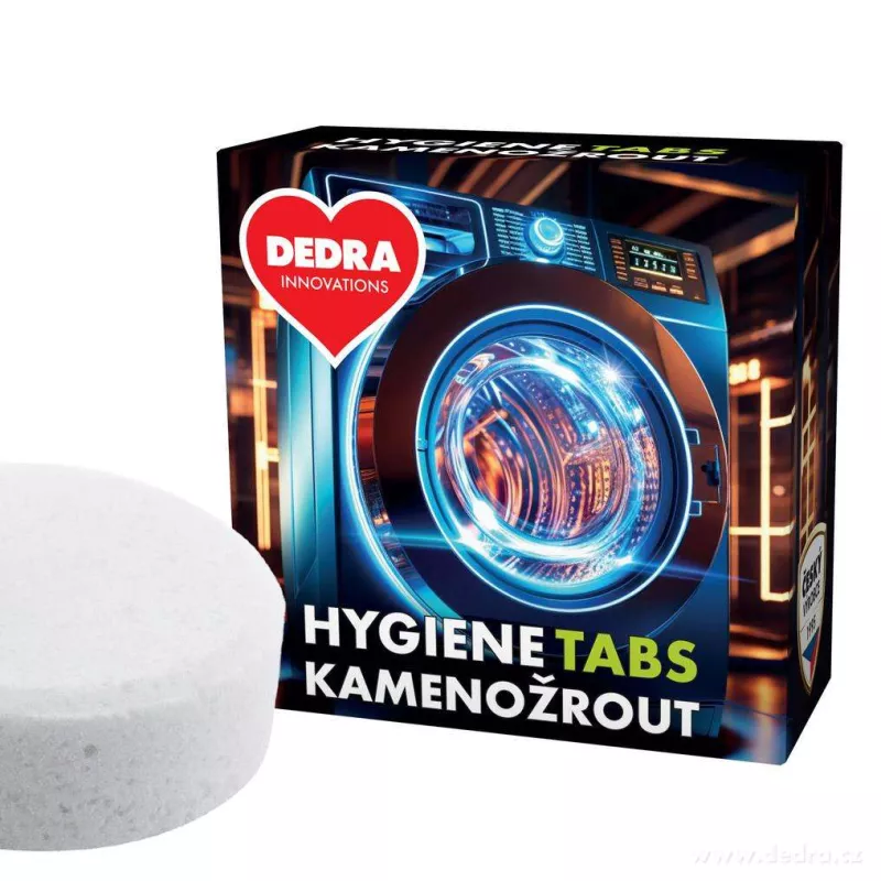 Ekologický čistič pračky proti zápachu a usazeninám HYGIENE TABS KAMENOŽROUT