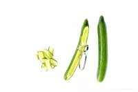 12,5 cm kuchyňská škrabka s hladkou čepelí na zeleninu