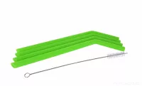 4 ks EKOSLÁMKY 26 cm celoživotní, silikonové, s kartáčkem, průměr 1 cm