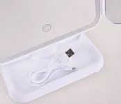USB dobíjecí kouzelné zrcadlo s LED osvětlením a zvětšovacím zrcadlem