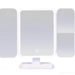 USB dobíjecí kouzelné zrcadlo s LED osvětlením a zvětšovacím zrcadlem