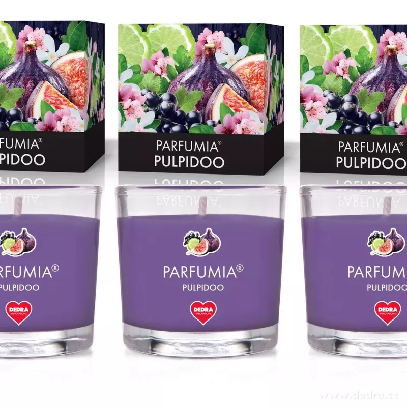 VOTIVNÍ SADA 3ks sójových vonných eko-svíček PARFUMIA®, PULPIDOO
