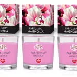 VOTIVNÍ SADA 3ks sójových vonných eko-svíček PARFUMIA®, MAGNOLIA