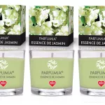 VOTIVNÍ SADA 3ks sójových vonných eko-svíček PARFUMIA®, ESSENCE DE JASMIN