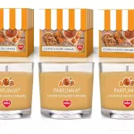 VOTIVNÍ SADA 3ks sójových vonných eko-svíček PARFUMIA®, sušenky a slaný karamel COOKIES & SALTED CARAMEL