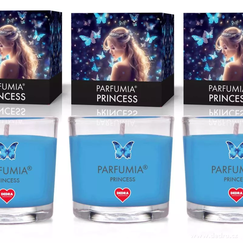 VOTIVNÍ SADA 3ks sójových vonných eko-svíček PARFUMIA®, PRINCESS