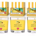 VOTIVNÍ SADA 3ks sójových vonných eko-svíček PARFUMIA®, TROPICAL PINEAPPLE