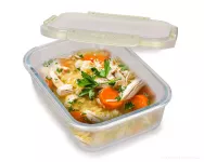 1300 ml skleněná dóza na potraviny FRESH GLASS CVAK&CVAK