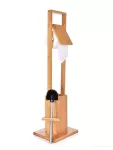 83 cm BAMBUSOVÝ STOJAN/DRŽÁK na toaletní papír a WC štětku GoEco®