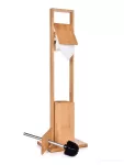 83 cm BAMBUSOVÝ STOJAN/DRŽÁK na toaletní papír a WC štětku GoEco®
