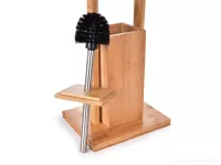 83 cm BAMBUSOVÝ STOJAN/DRŽÁK na toaletní papír a WC štětku GoEco®