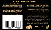 Přírodní šetrné zvláčňující mýdlo s glycerinem a Aloe vera, MIDNIGHT CHERRY
