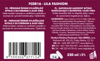 Přírodní šetrné zvláčňující mýdlo s glycerinem a Aloe vera, LILA FASHION