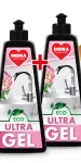 Sada 1+1 silný a hustý odstraňovač nánosů vodního kamene a rzi, ECO ULTRAGEL