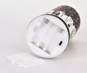 15 cm skleněný svícen s led osvětlením