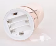 15 cm skleněný svícen s led osvětlením