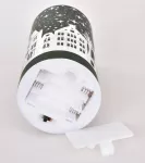 15 cm skleněný svícen s led osvětlením