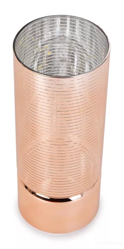 20 cm skleněný svícen s led osvětlením