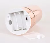 20 cm skleněný svícen s led osvětlením