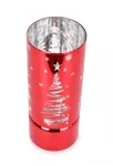 20 cm skleněný svícen s led osvětlením