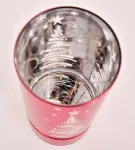 20 cm skleněný svícen s led osvětlením