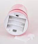 20 cm skleněný svícen s led osvětlením