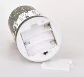 20 cm skleněný svícen s led osvětlením