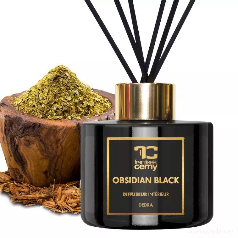 200 ml tyčinkový difuzér, OBSIDIAN BLACK, PARFUMIA®