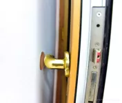 4 ks samolepící silikonové podložky proti nárazu dveří, kulaté, hnědé