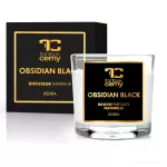 55 ml votivní sójová eko-svíce, OBSIDIAN BLACK, PARFUMIA®