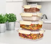 600 ml skleněná dóza na potraviny FRESH GLASS CVAK&CVAK
