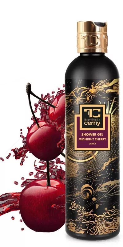 Přírodní šetrný sprchový gel s glycerinem a Aloe vera, MIDNIGHT CHERRY