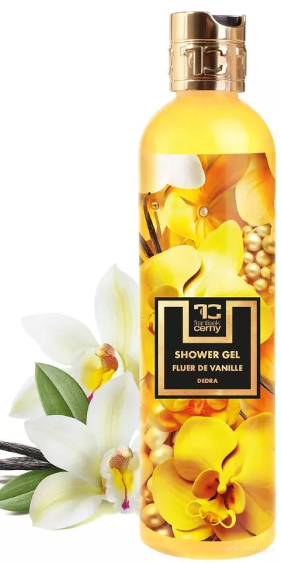 Přírodní šetrný sprchový gel s glycerinem a Aloe vera, FLEUR DE VANILLE