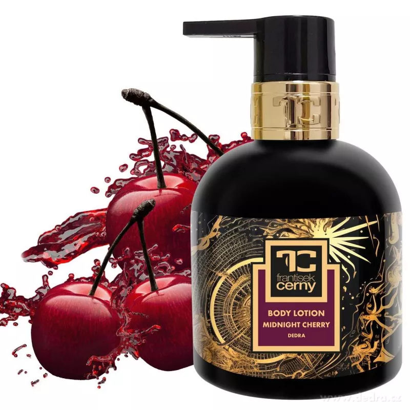 Přírodní zvláčňující tělové mléko s mandlovým olejem, MIDNIGHT CHERRY