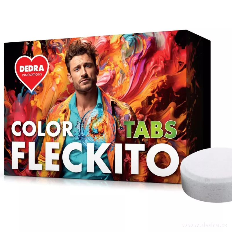 Tablety na skvrny na barevném prádle COLOR FLECKITO TABS