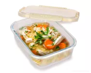 1300 ml skleněná dóza na potraviny FRESH GLASS CVAK&CVAK