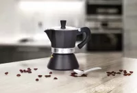 160 ml MOKA ESPRESSO přetlaková konvice pro přípravu kávy, 3 šálky