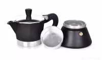 160 ml MOKA ESPRESSO přetlaková konvice pro přípravu kávy, 3 šálky