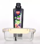200 + 200 + 300 ml skleněná dóza na potraviny FRESH GLASS CVAK&CVAK