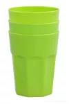 3 ks KELÍMEK 350 ml z odolného plastu zelený