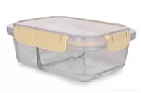300 + 450 ml skleněná dóza na potraviny FRESH GLASS CVAK&CVAK