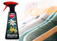 Sada 1+1 ECO žehlička ve spreji® JASMINE & VANILLA na vyrovnání skladů a záhybů na oblečení