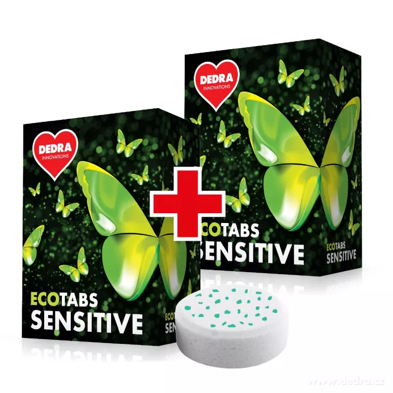 Sada 1+1 EKO tablety pro citlivou pokožku, na praní ECOTABS SENSITIVE